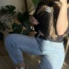 Jeansy mom fit