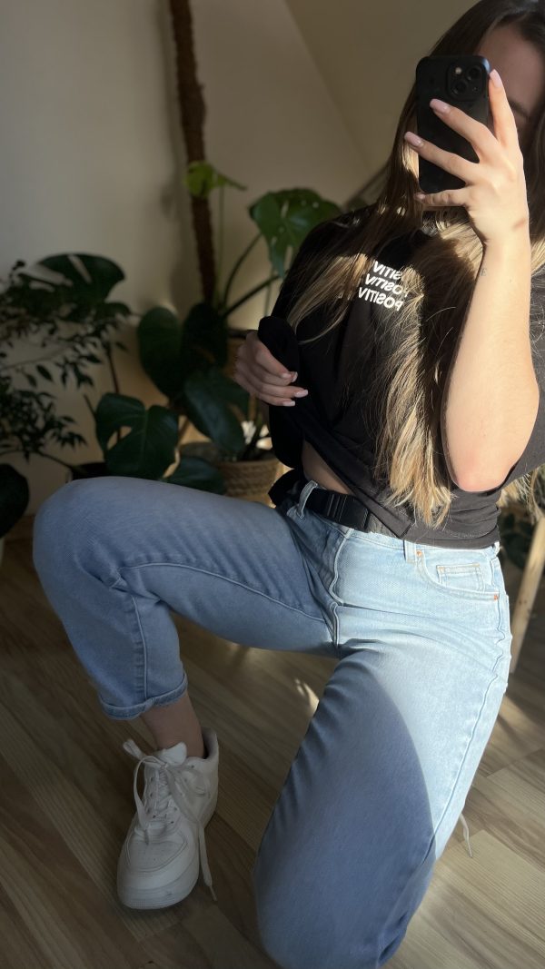 Jeansy mom fit