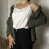 Top Satin white