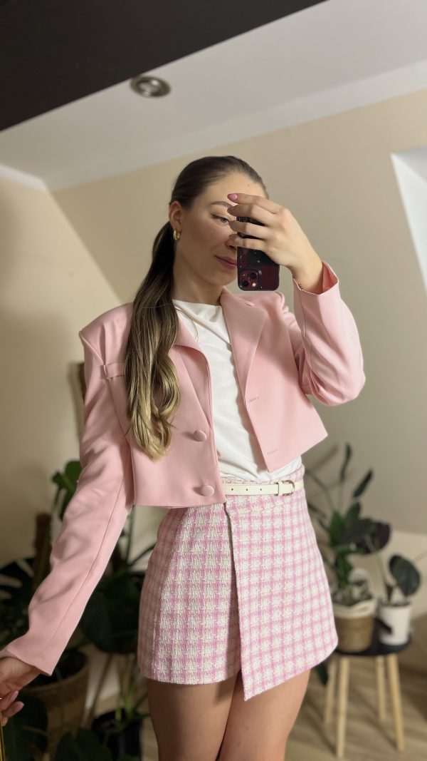 Krótka marynarka pink