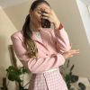 Krótka marynarka pink