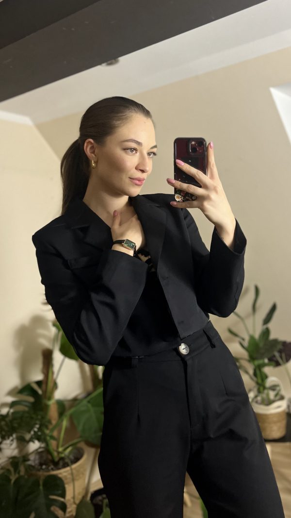 Krótka marynarka black