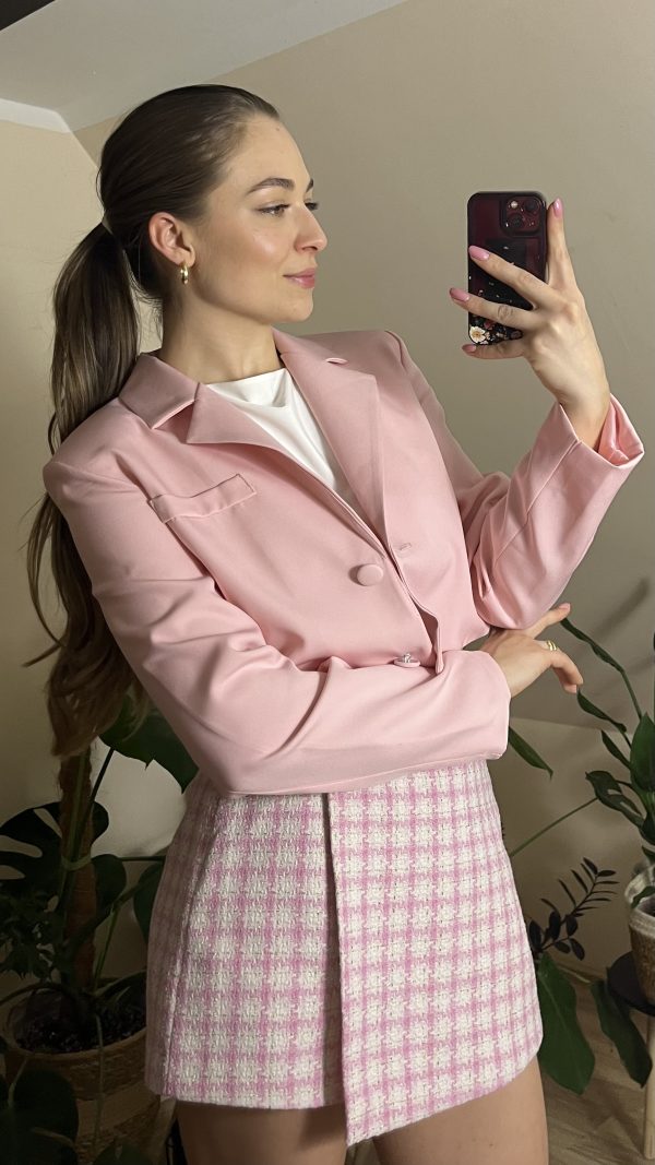 Krótka marynarka pink